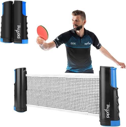 Retractable table tennis net - table,